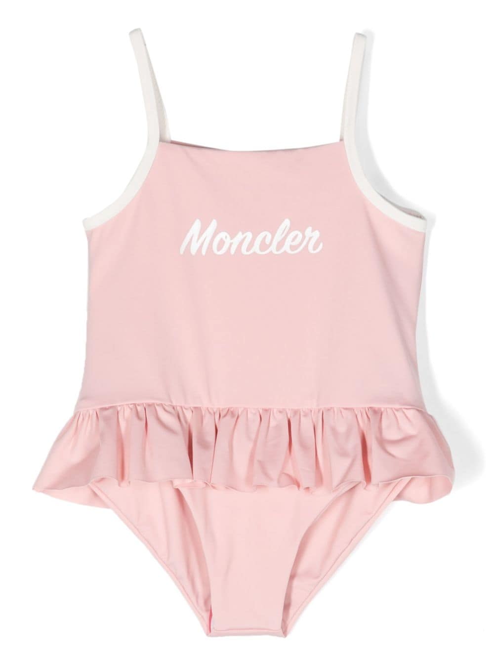 Moncler Enfant Badeanzug mit Logo-Print - Rosa von Moncler Enfant