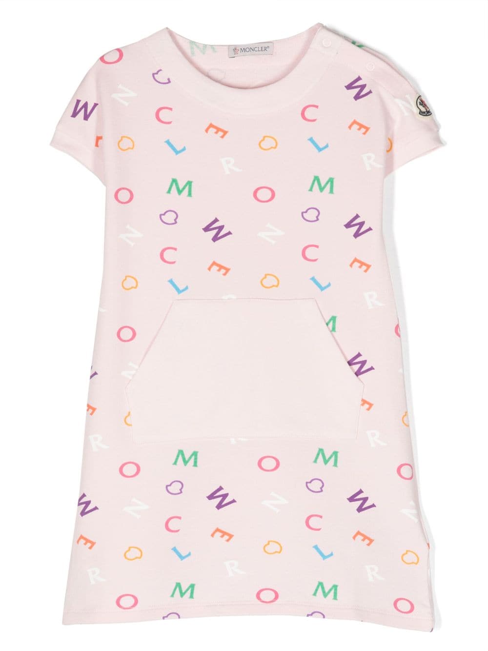 Moncler Enfant T-Shirtkleid mit Logo-Print - Rosa von Moncler Enfant