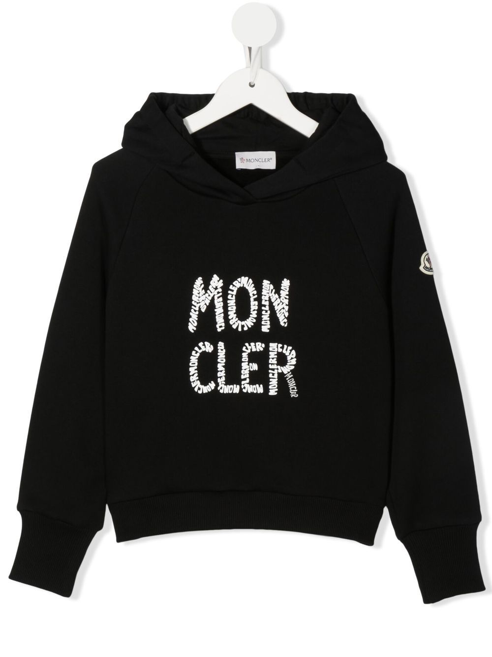 Moncler Enfant Hoodie mit Logo-Print - Schwarz von Moncler Enfant