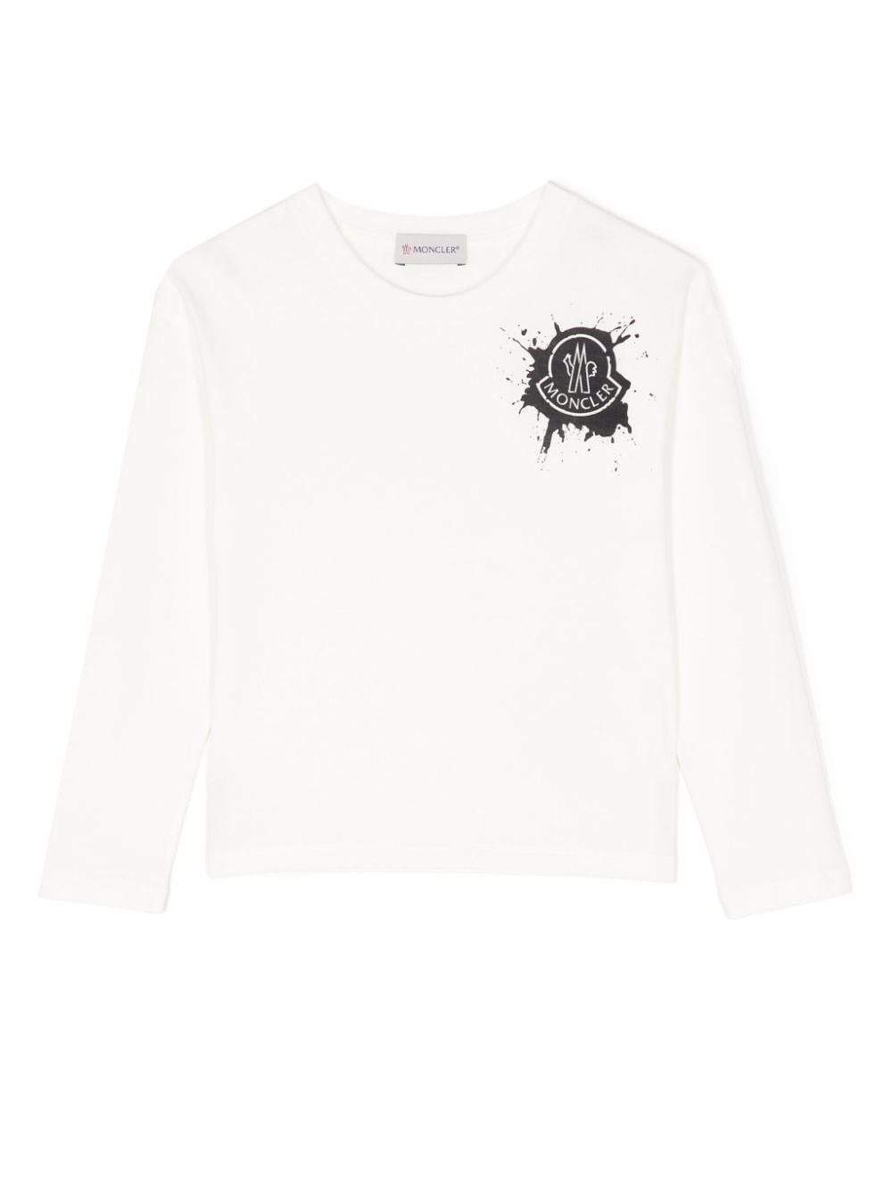 Moncler Enfant Sweatshirt mit Farbklecks-Print - Weiß von Moncler Enfant