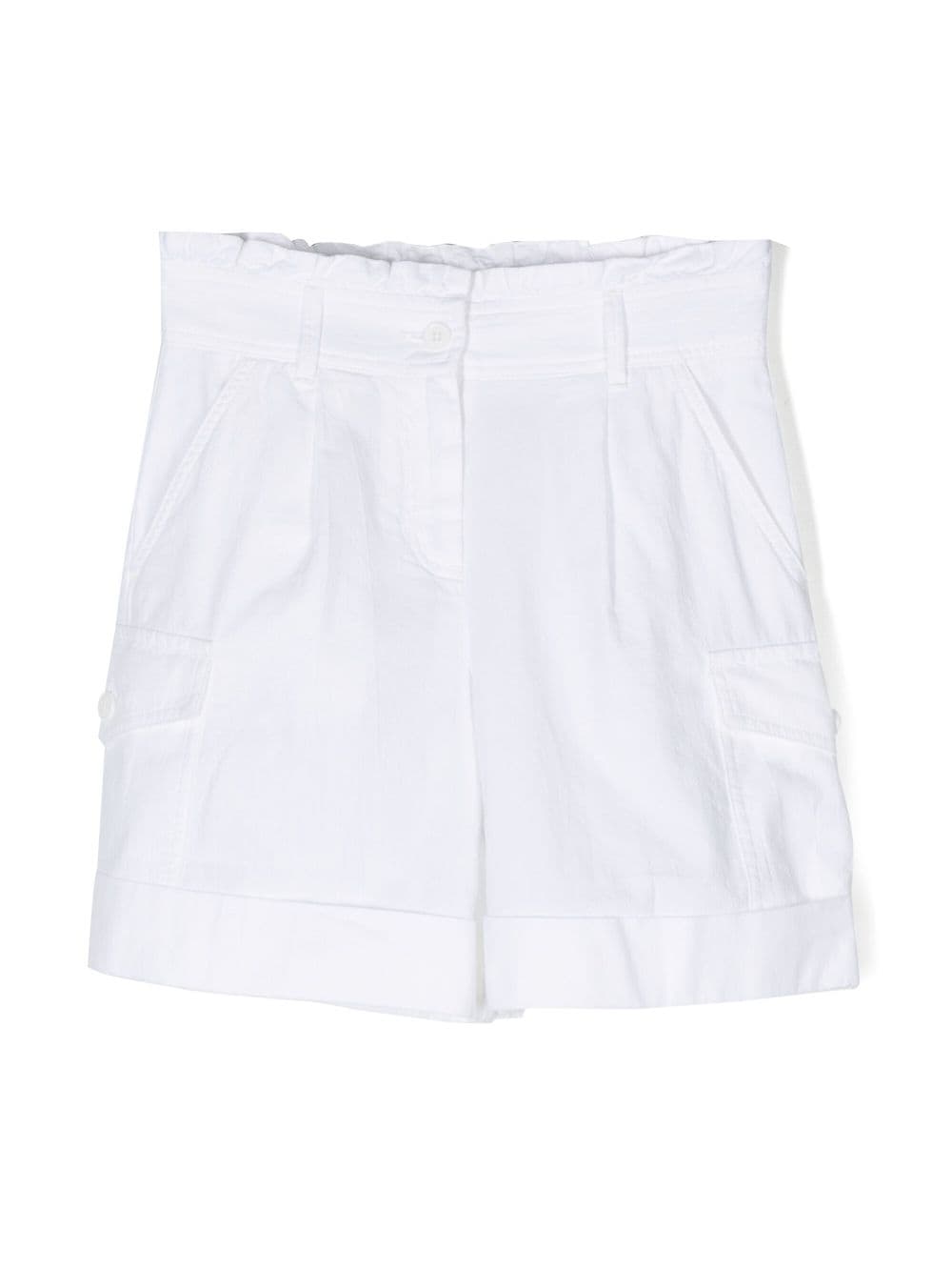 Moncler Enfant Shorts mit Paperbag-Taille - Weiß von Moncler Enfant