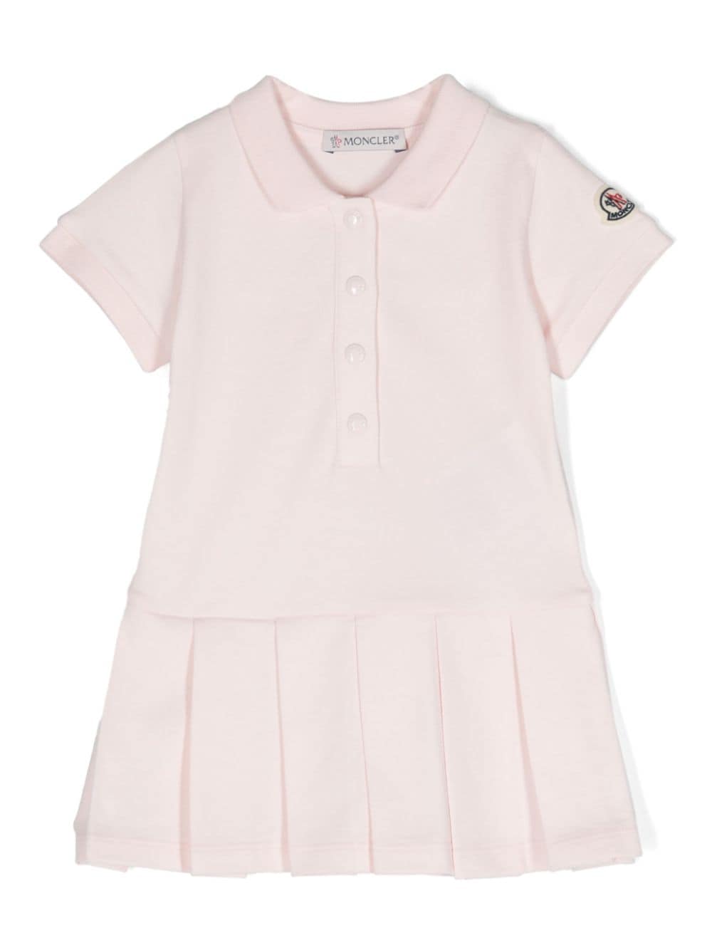 Moncler Enfant Pikee-Kleid mit Falten - Rosa von Moncler Enfant