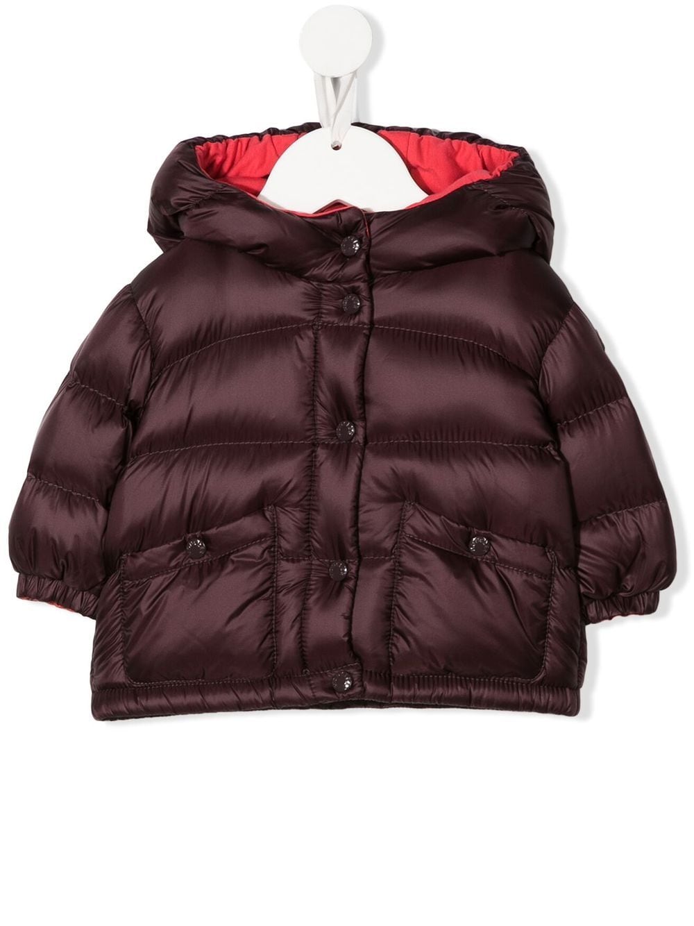 Moncler Enfant Gesteppter Daunenmantel - Rot von Moncler Enfant