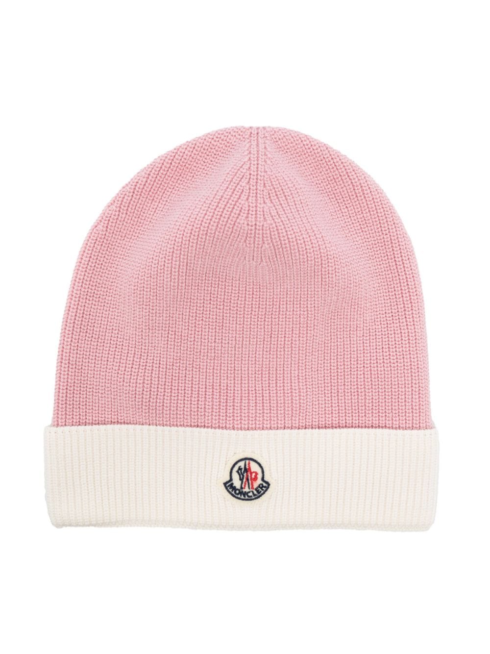 Moncler Enfant Zweifarbige Beanie - Rosa von Moncler Enfant