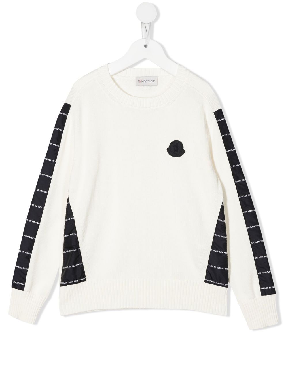 Moncler Enfant Zweifarbiger Pullover - Weiß von Moncler Enfant