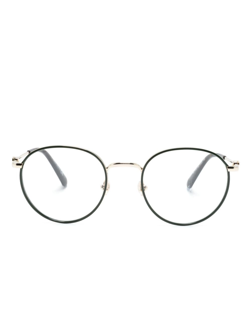 Moncler Eyewear Brille mit rundem Gestell - Schwarz von Moncler Eyewear