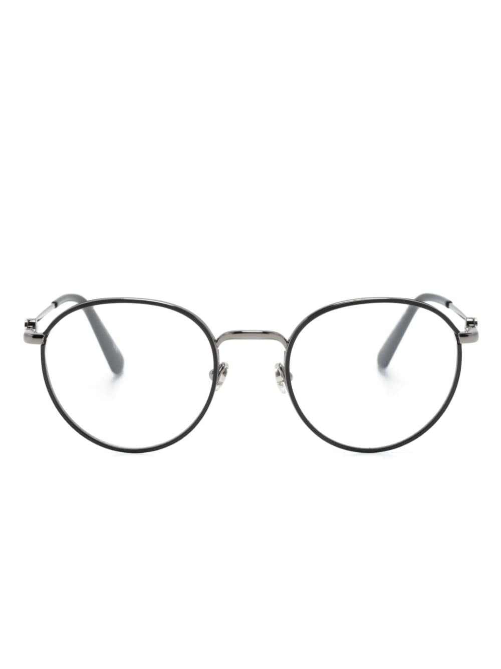 Moncler Eyewear Brille mit rundem Gestell - Schwarz von Moncler Eyewear