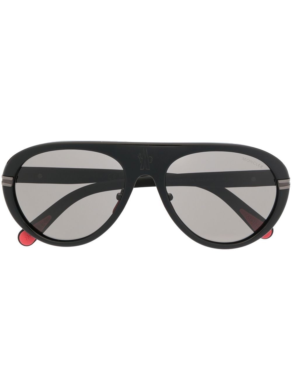 Moncler Eyewear Navigate Pilotenbrille - Schwarz von Moncler Eyewear