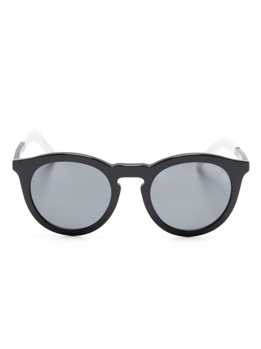 Moncler Eyewear Odeonn Sonnenbrille mit rundem Gestell - Schwarz von Moncler Eyewear