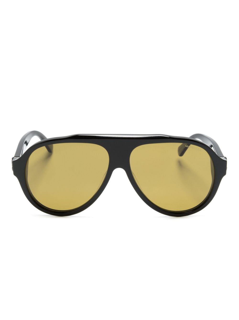 Moncler Eyewear Pilotenbrille mit getönten Gläsern - Schwarz von Moncler Eyewear