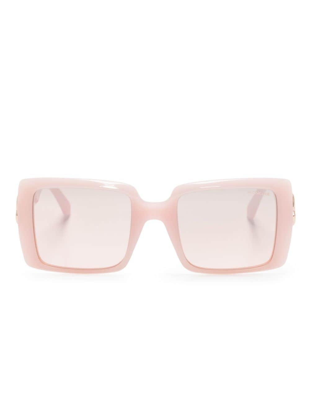 Moncler Eyewear Sonnenbrille mit eckigem Gestell - Rosa von Moncler Eyewear