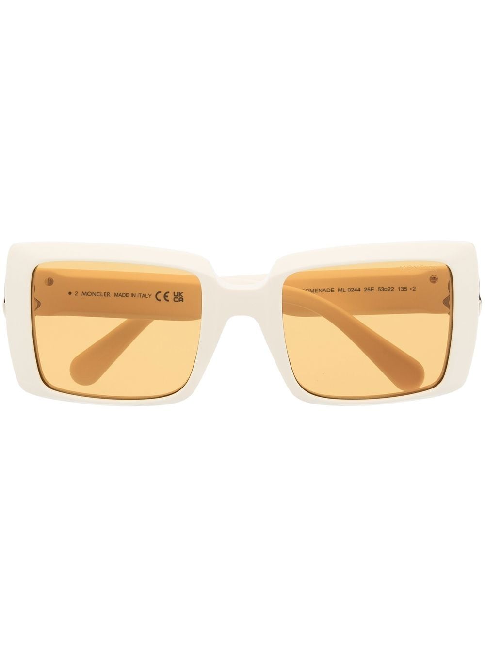 Moncler Eyewear Sonnenbrille im Oversized-Look - Nude von Moncler Eyewear