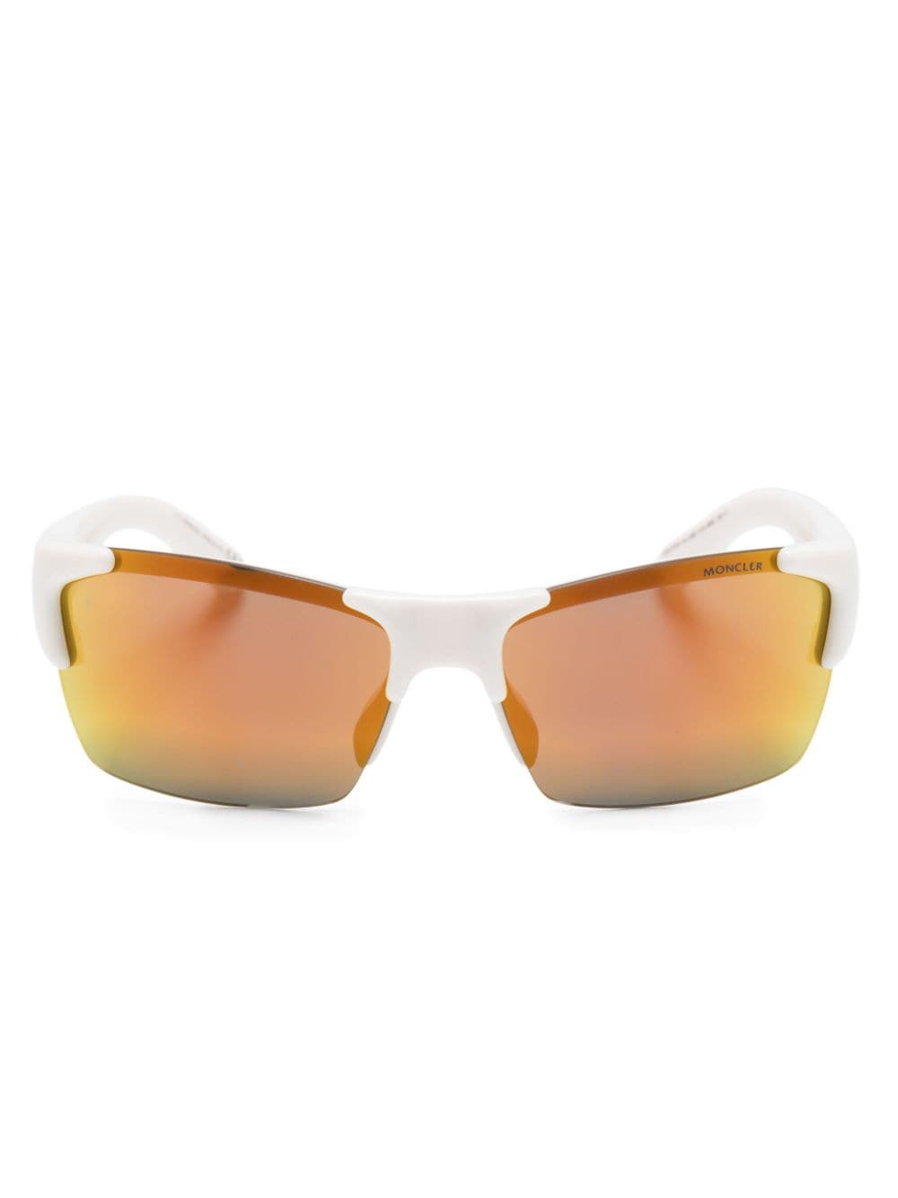 Moncler Eyewear Spectron Sonnenbrille mit eckigem Gestell - Nude von Moncler Eyewear