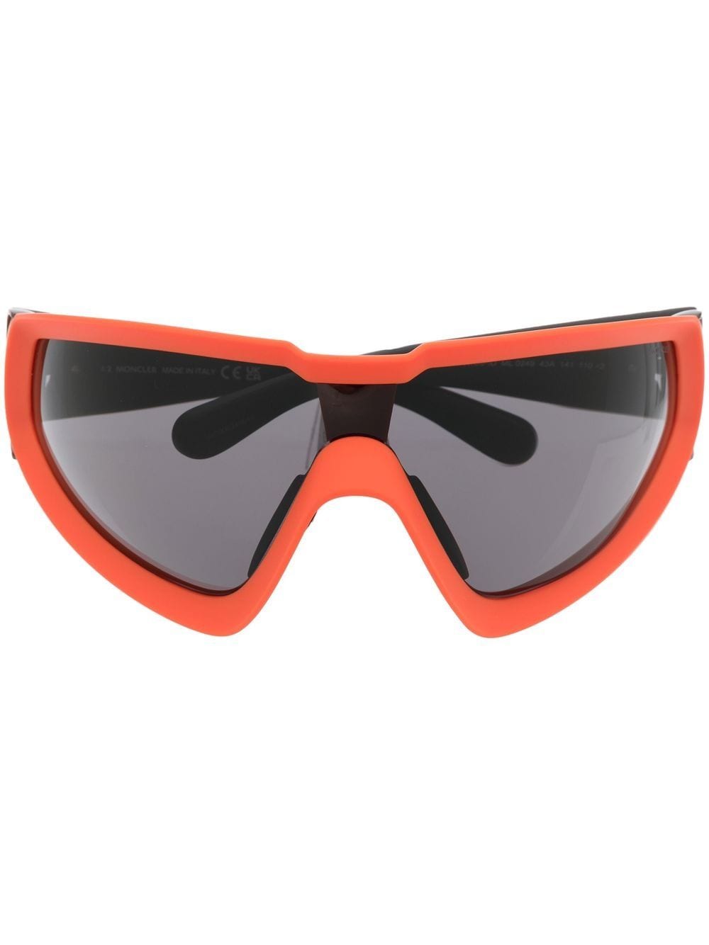 Moncler Eyewear Wrapid Shield Sonnenbrille - Orange von Moncler Eyewear