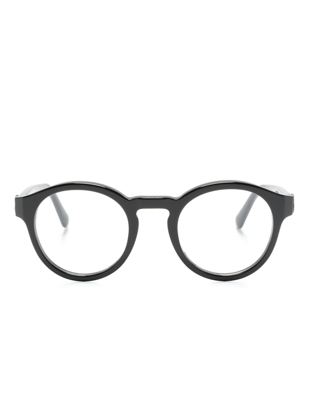 Moncler Eyewear Brille mit Panto-Gestell - Schwarz von Moncler Eyewear