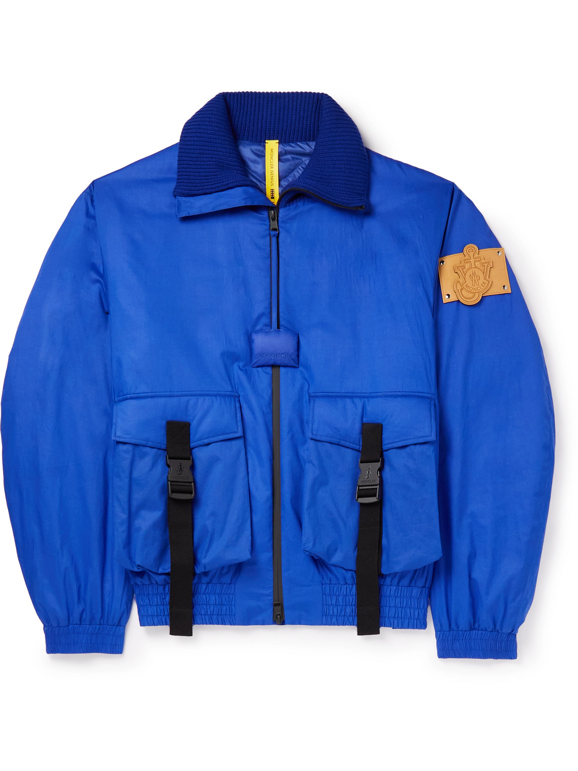 Moncler Genius - 1 Moncler JW Anderson Skiddaw Logo-Appliquéd Padded Shell Down Jacket - Men - Blue - 3 von Moncler Genius