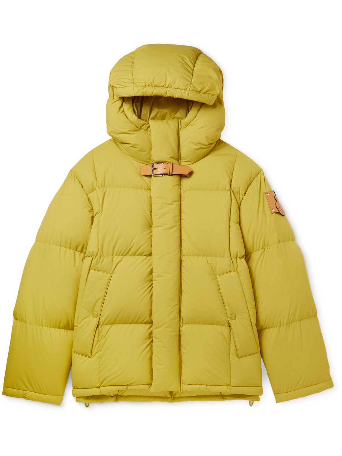 Moncler Genius - 1 Moncler JW Anderson Wintefold Logo-Appliquéd Quilted Shell Hooded Down Jacket - Men - Yellow - 3 von Moncler Genius