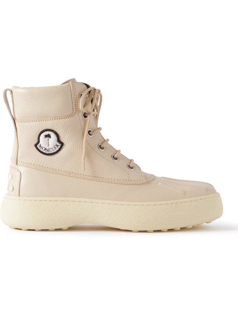Moncler Genius - Tod's Palm Angels Winter Gommino Full-Grain Leather Boots - Men - Neutrals - EU 41 Moncler Genius - Tod's Palm Angels Winter Gommino Full-Grain Leather Boots - Men - Neutrals - EU 41 von Moncler Genius
