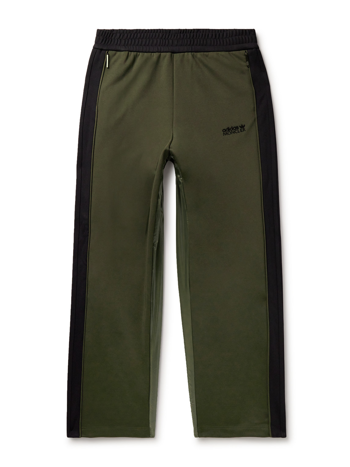 Moncler Genius - adidas Originals Straight-Leg Striped Tech-Jersey and Shell Sweatpants - Men - Green - M von Moncler Genius