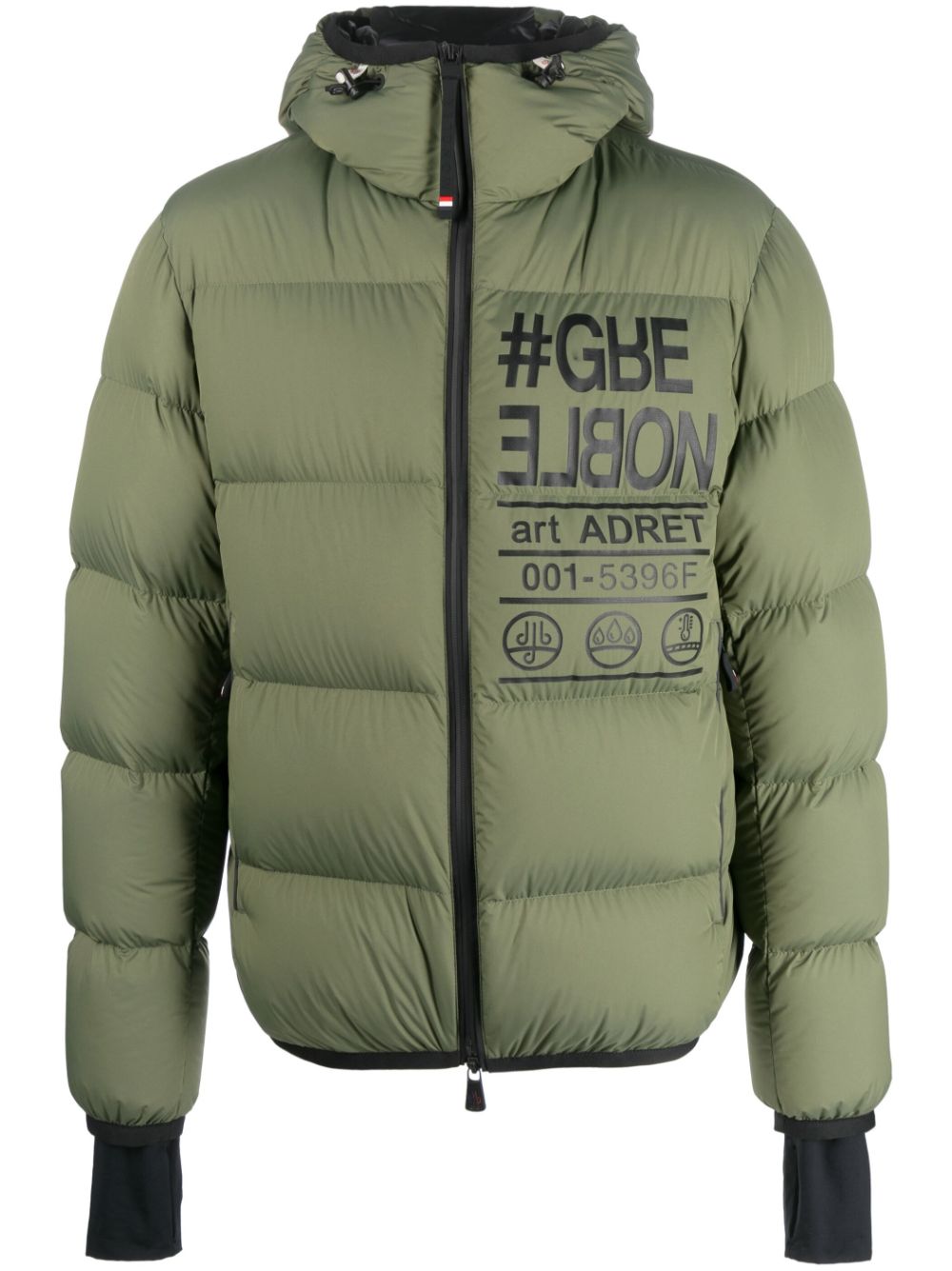 Moncler Grenoble Gefütterte Adret Kapuzenjacke - Grün von Moncler Grenoble