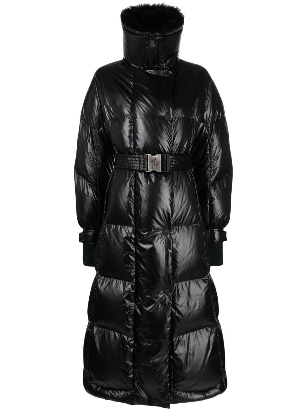 Moncler Grenoble Combovin Mantel aus Faux Fur - Schwarz von Moncler Grenoble