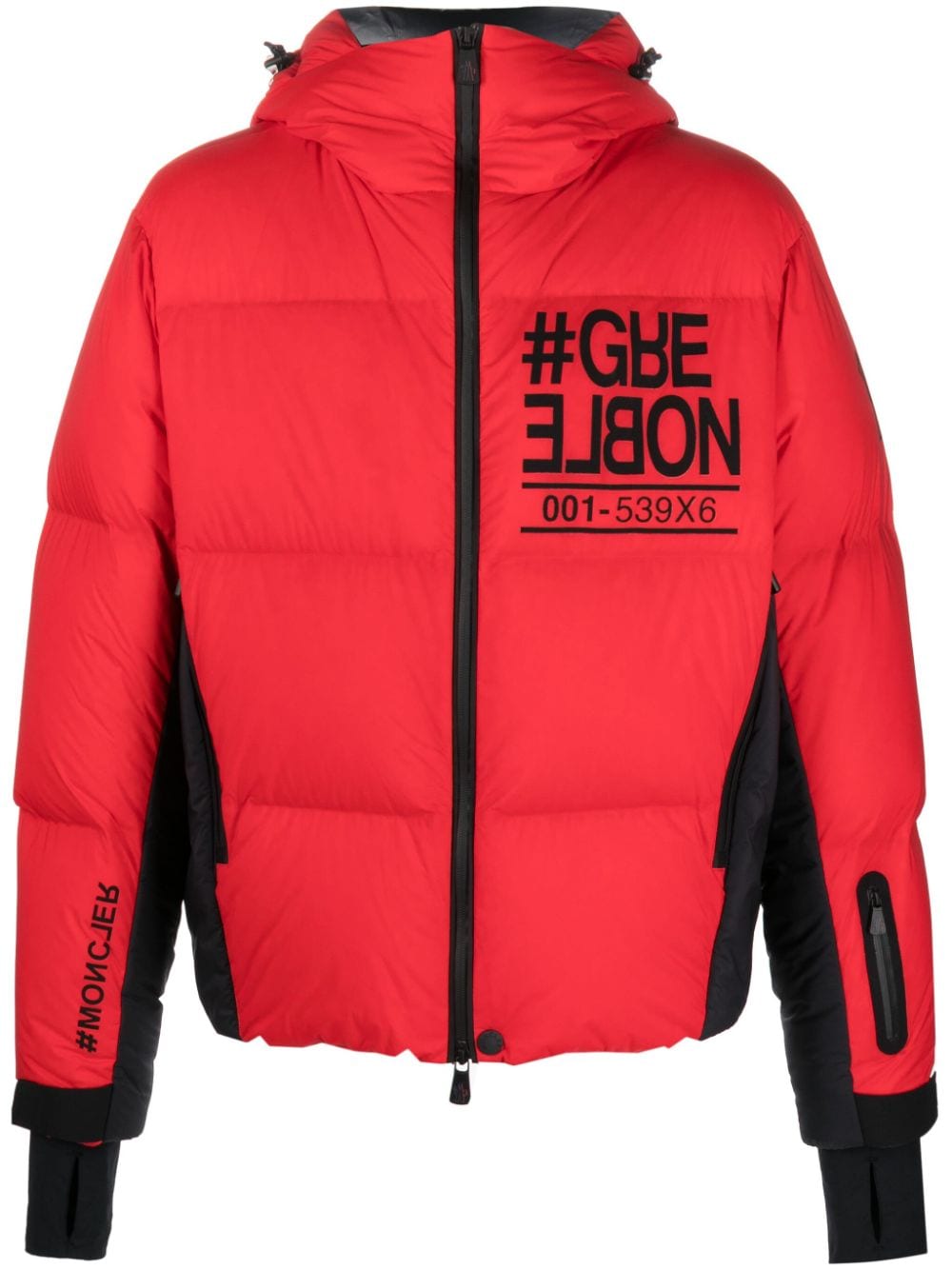 Moncler Grenoble Gefütterte Kapuzenjacke - Rot von Moncler Grenoble