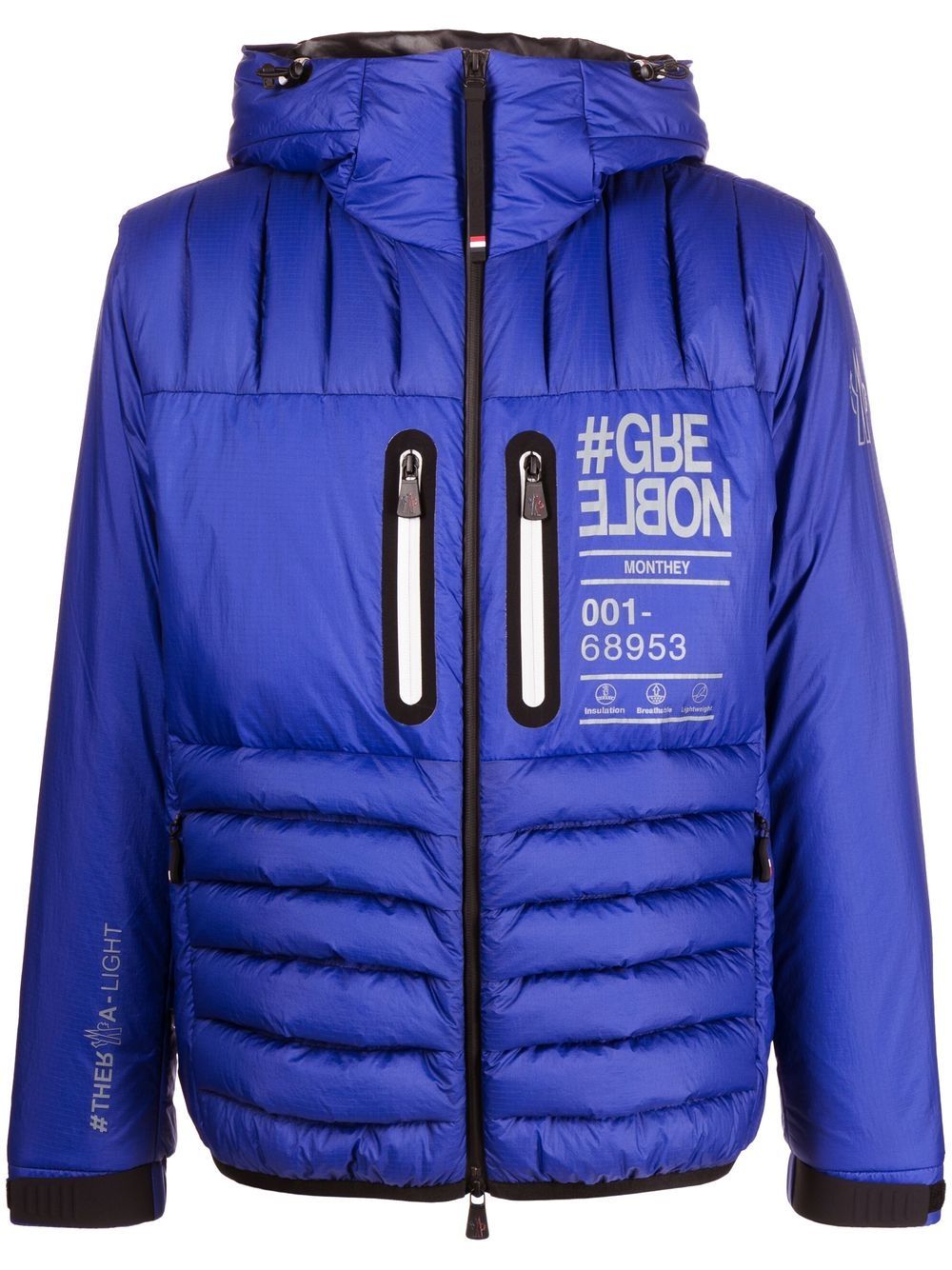 Moncler Grenoble Gesteppte Daunenjacke - Blau von Moncler Grenoble