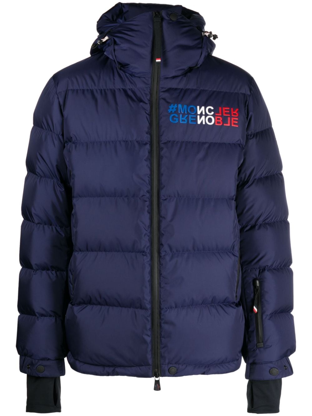 Moncler Grenoble Gefütterte Isorno Jacke mit Logo-Print - Blau von Moncler Grenoble