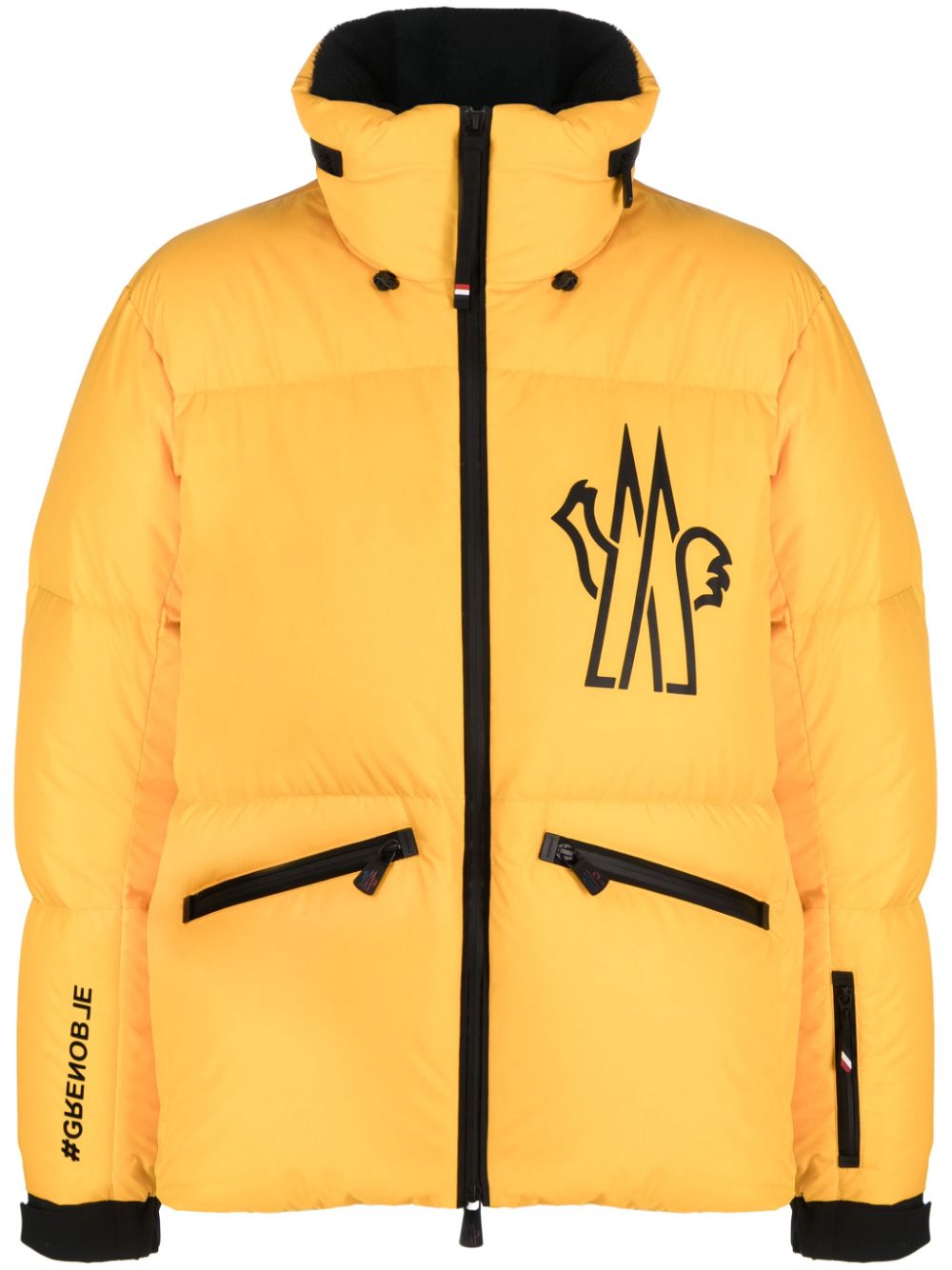 Moncler Grenoble Verdons Skijacke mit Logo-Print - Gelb von Moncler Grenoble