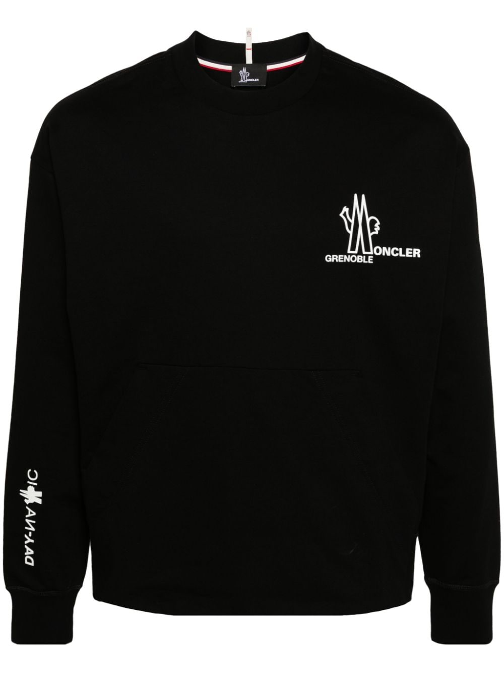 Moncler Grenoble Sweatshirt mit Logo-Prägung - Schwarz von Moncler Grenoble