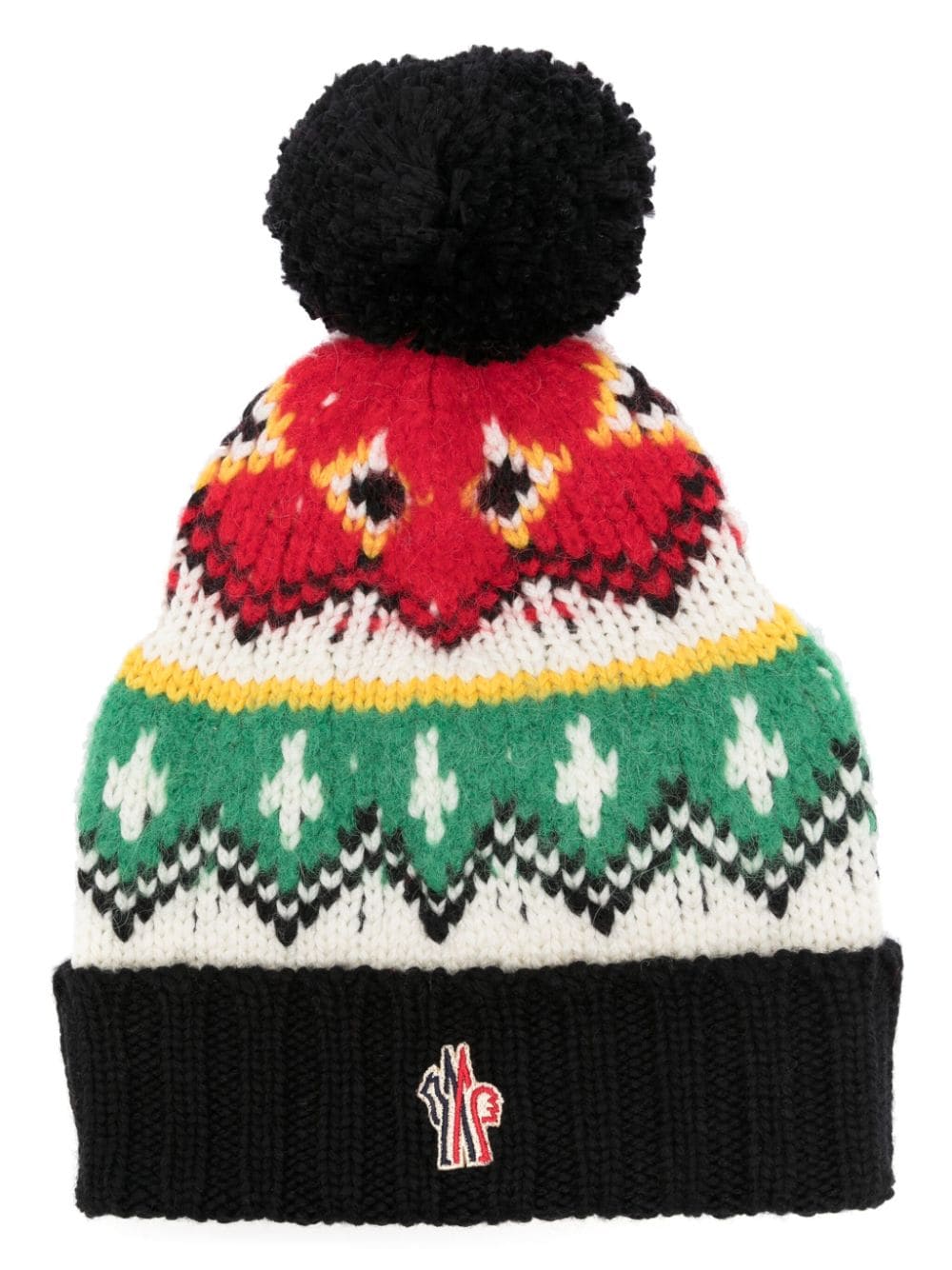 Moncler Grenoble Gestrickte Beanie - Schwarz von Moncler Grenoble