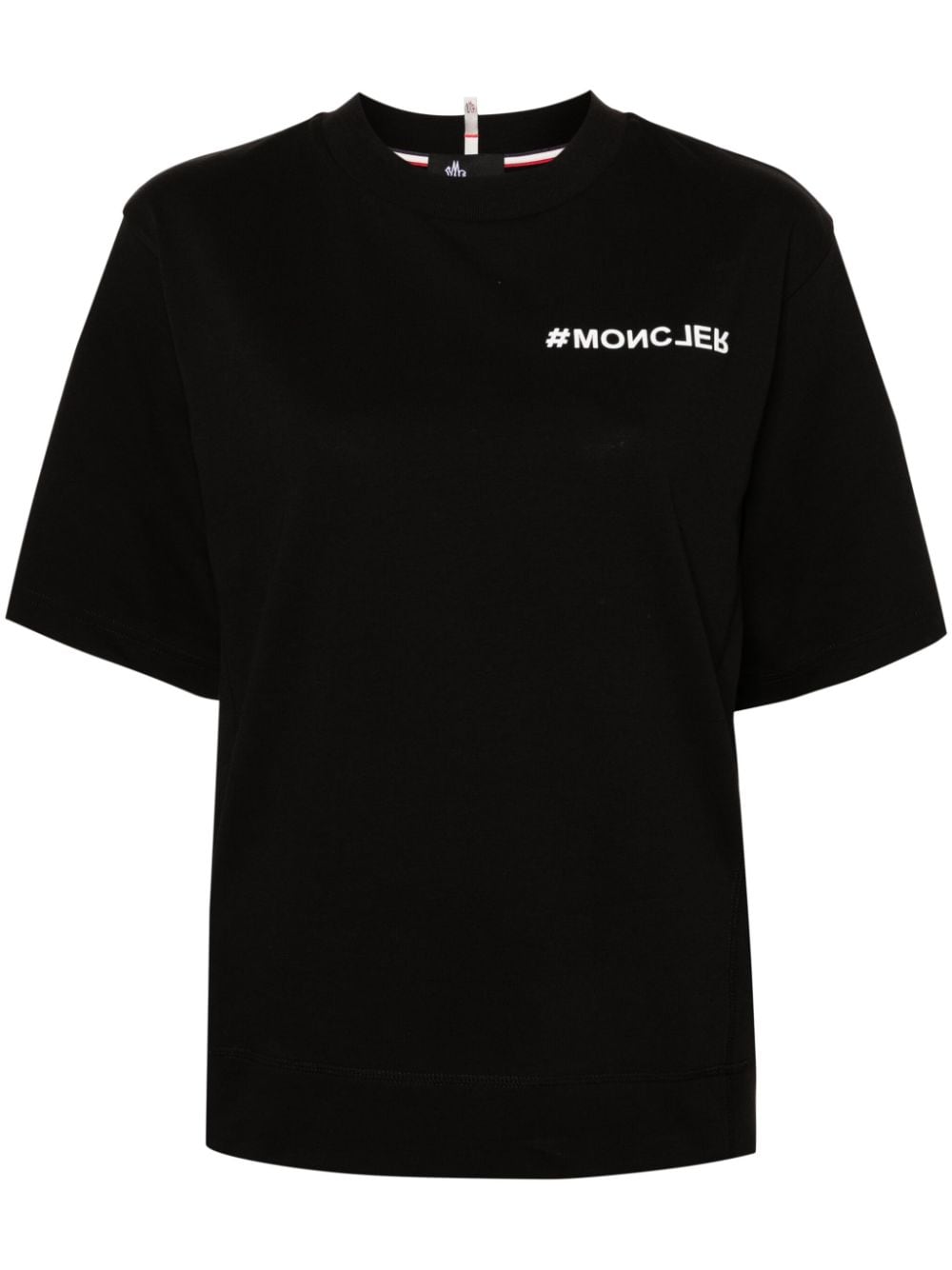 Moncler Grenoble T-Shirt mit Logo-Applikation - Schwarz von Moncler Grenoble