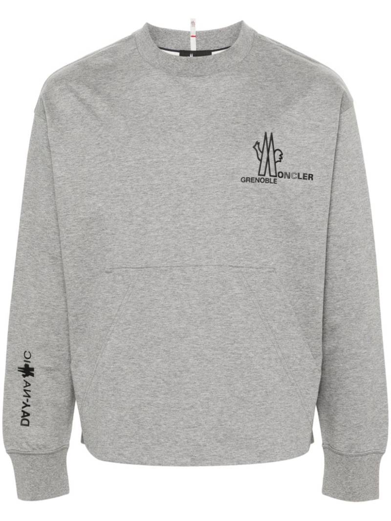 Moncler Grenoble Sweatshirt mit Logo-Applikation - Grau von Moncler Grenoble