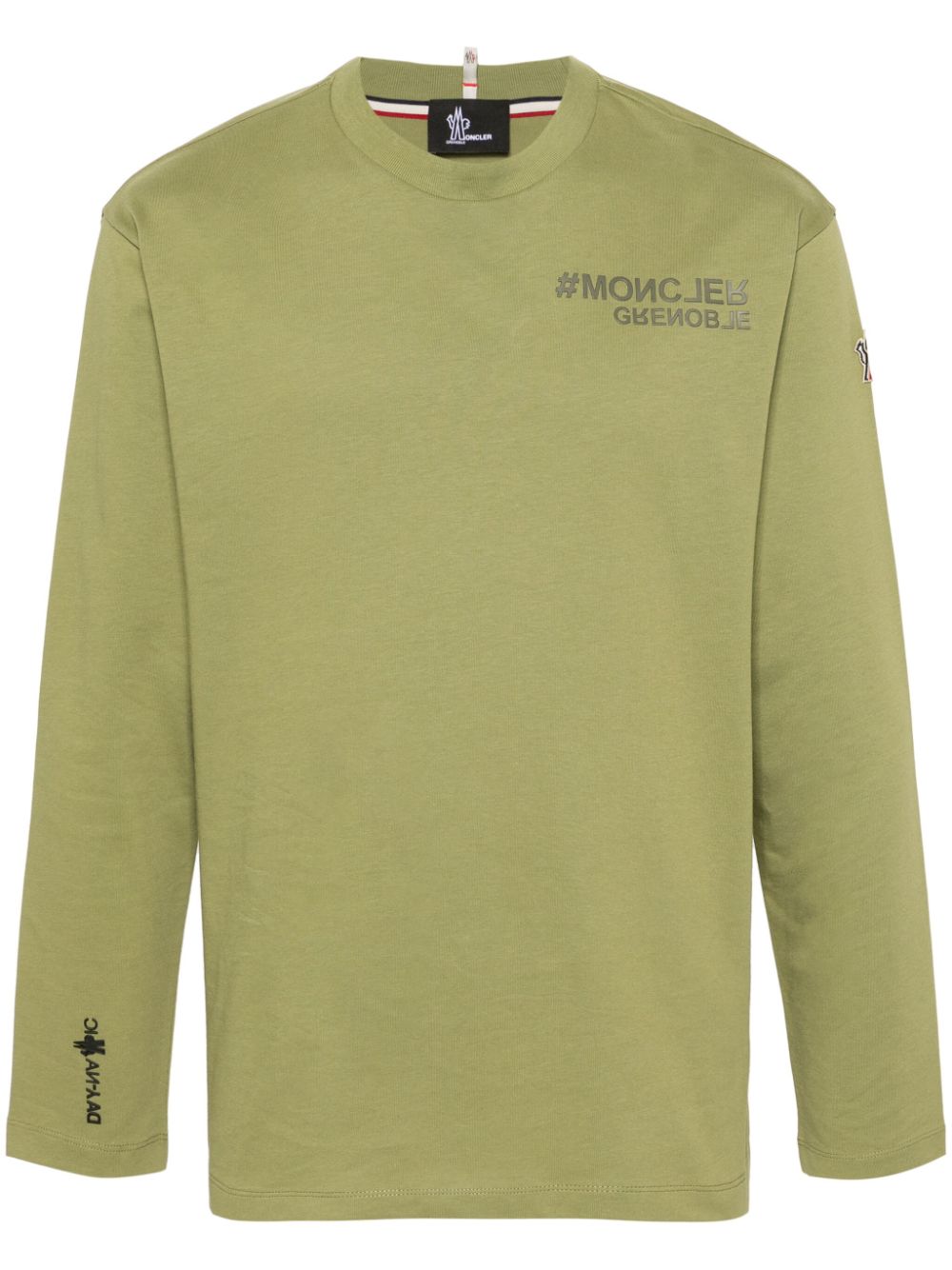 Moncler Grenoble Sweatshirt mit Logo-Applikation - Grün von Moncler Grenoble