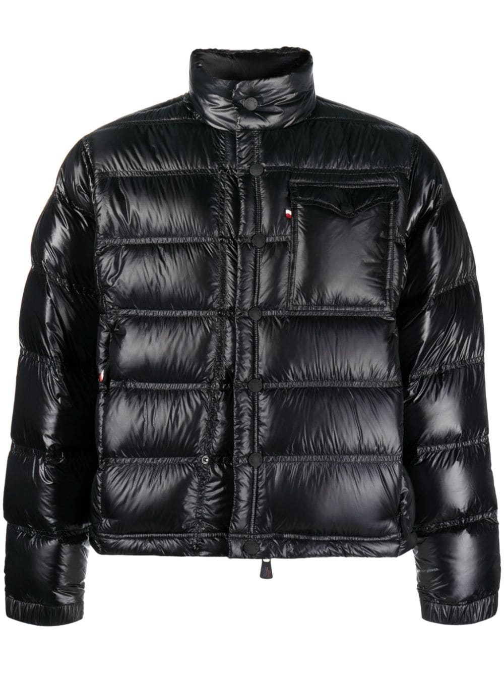 Moncler Grenoble Gefütterte Jacke mit Logo-Patch - Schwarz von Moncler Grenoble