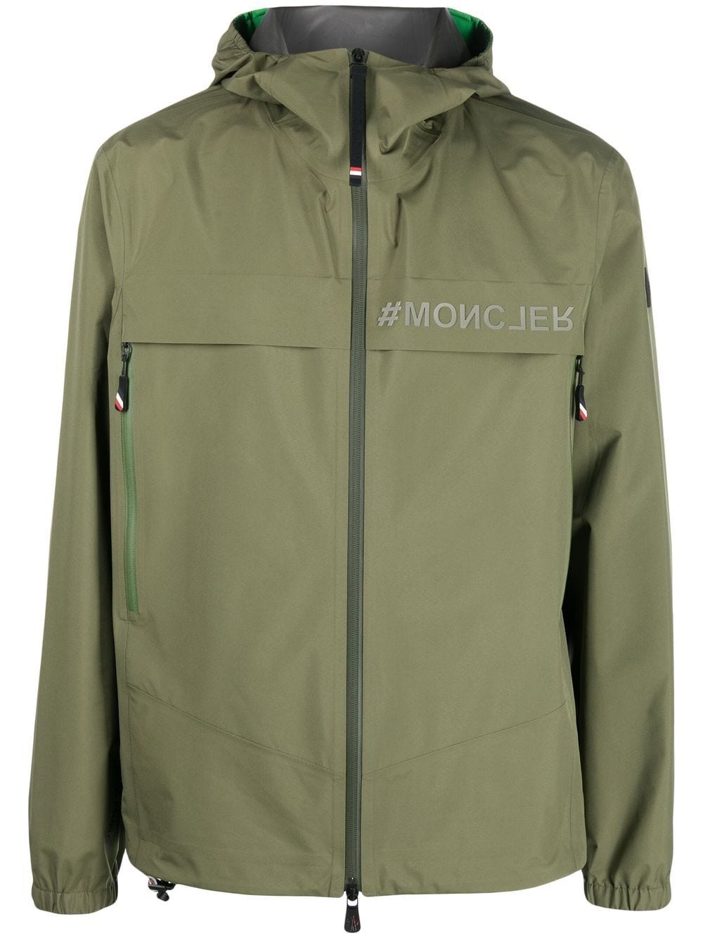 Moncler Grenoble Jacke mit Logo-Print - Grün von Moncler Grenoble