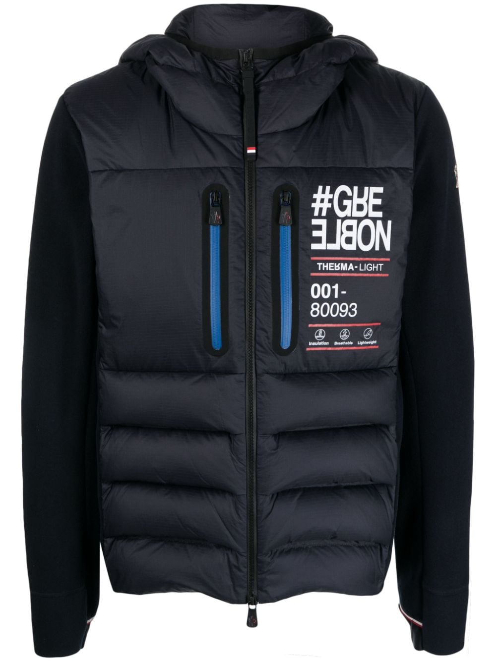 Moncler Grenoble Gesteppte Kapuzenjacke - Blau von Moncler Grenoble