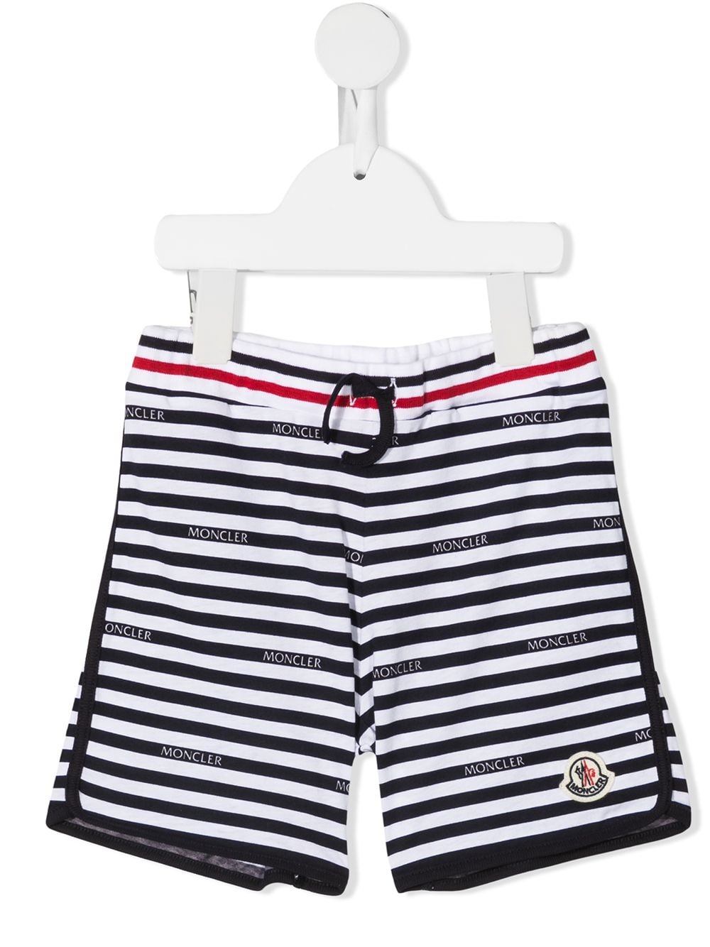 Moncler Enfant Gestreifte Joggingshorts - Weiß von Moncler Enfant