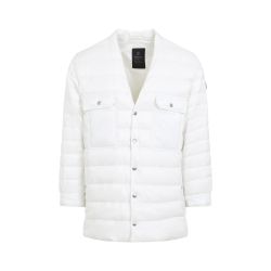 Weiße Moncler X Rick Owens Shirt-jacke von Moncler X Rick Owens