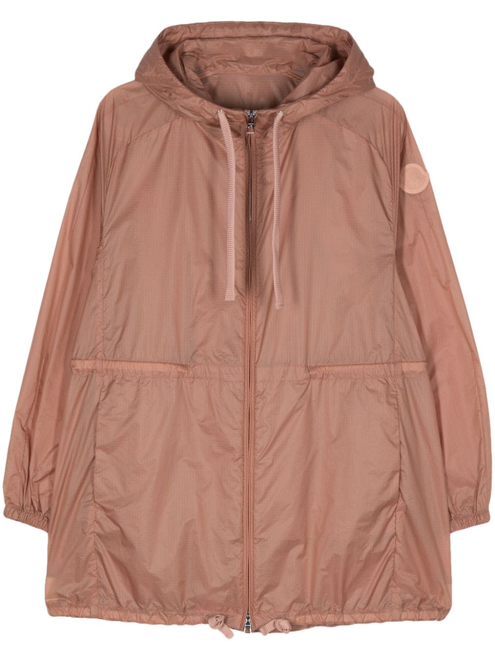 Moncler Airelle Ripstop-Kapuzenmantel - Rosa von Moncler