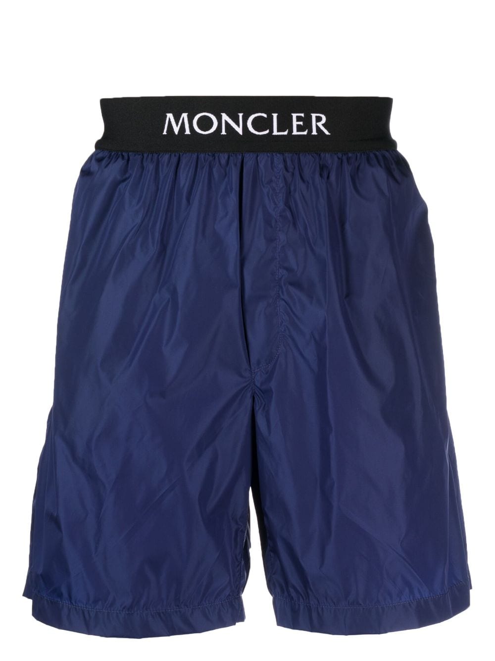 Moncler Badeshorts mit Logo-Bund - Blau von Moncler