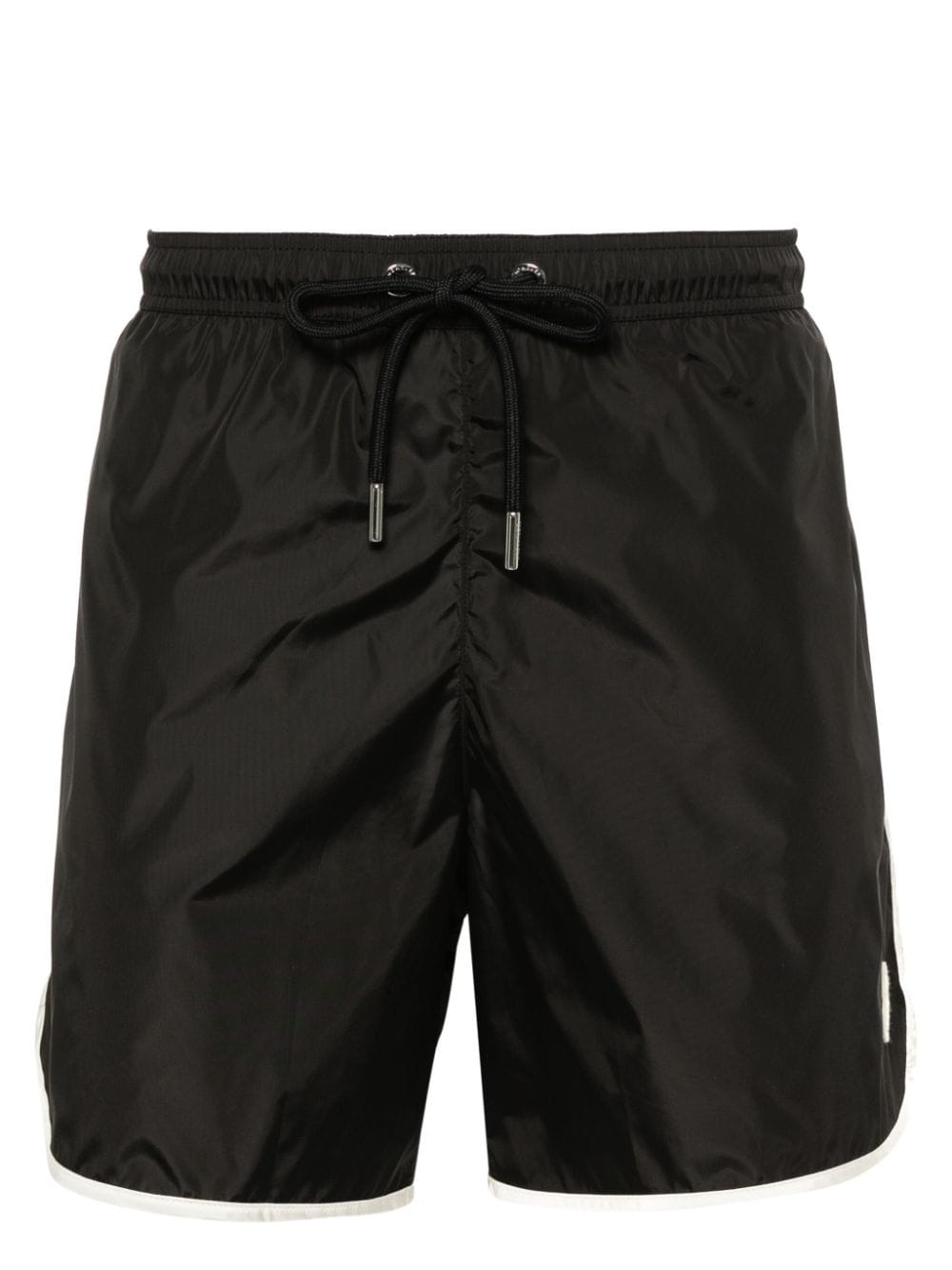 Moncler Badeshorts mit Logo-Patch - Schwarz von Moncler