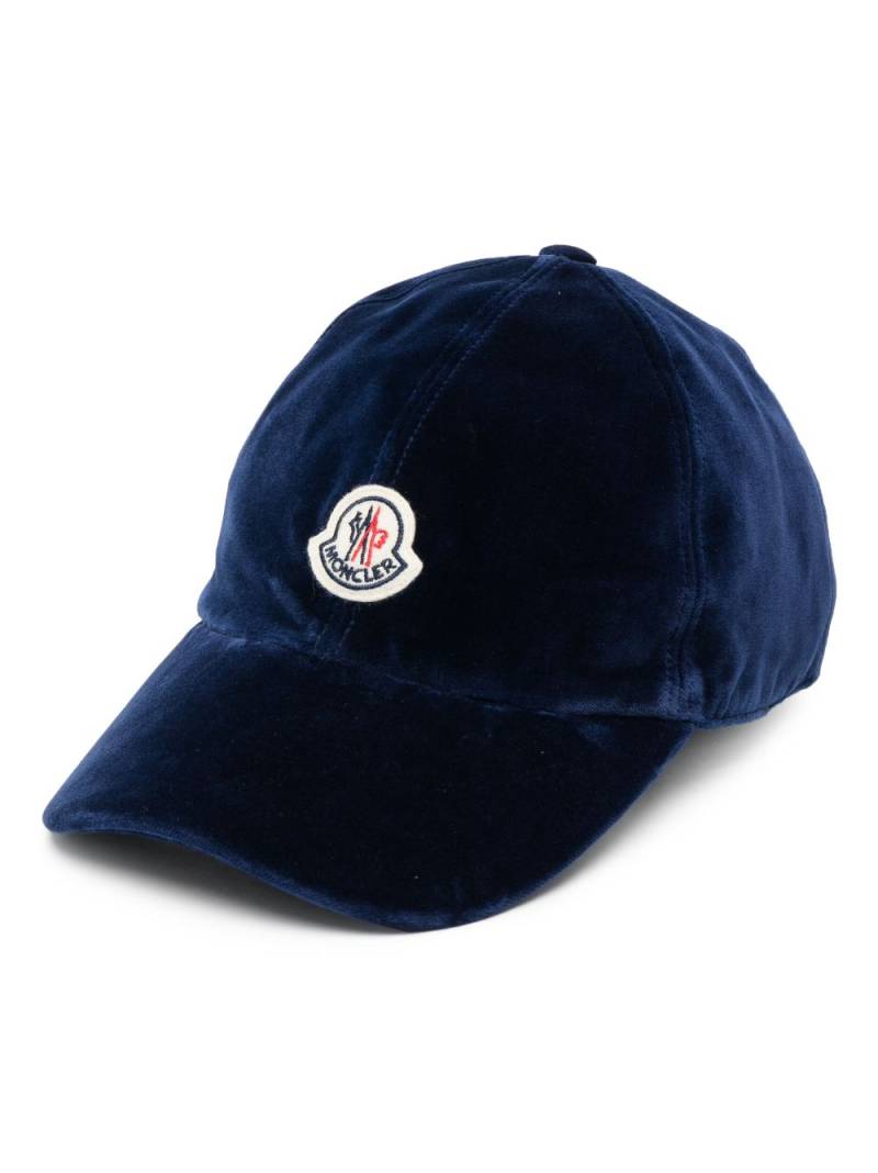 Moncler Baseballkappe mit Logo-Patch - Blau von Moncler