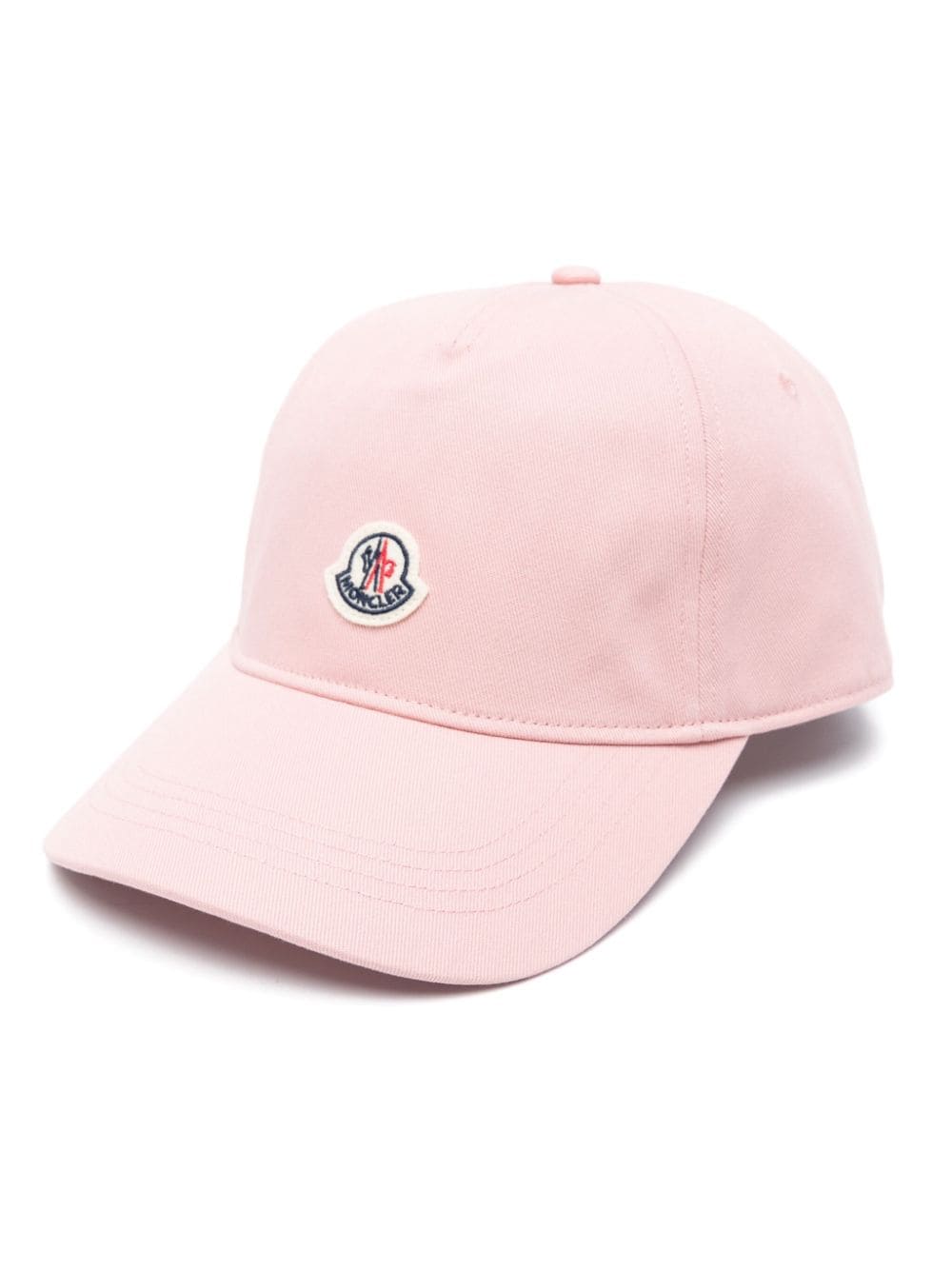 Moncler Baseballkappe mit Logo-Patch - Rosa von Moncler