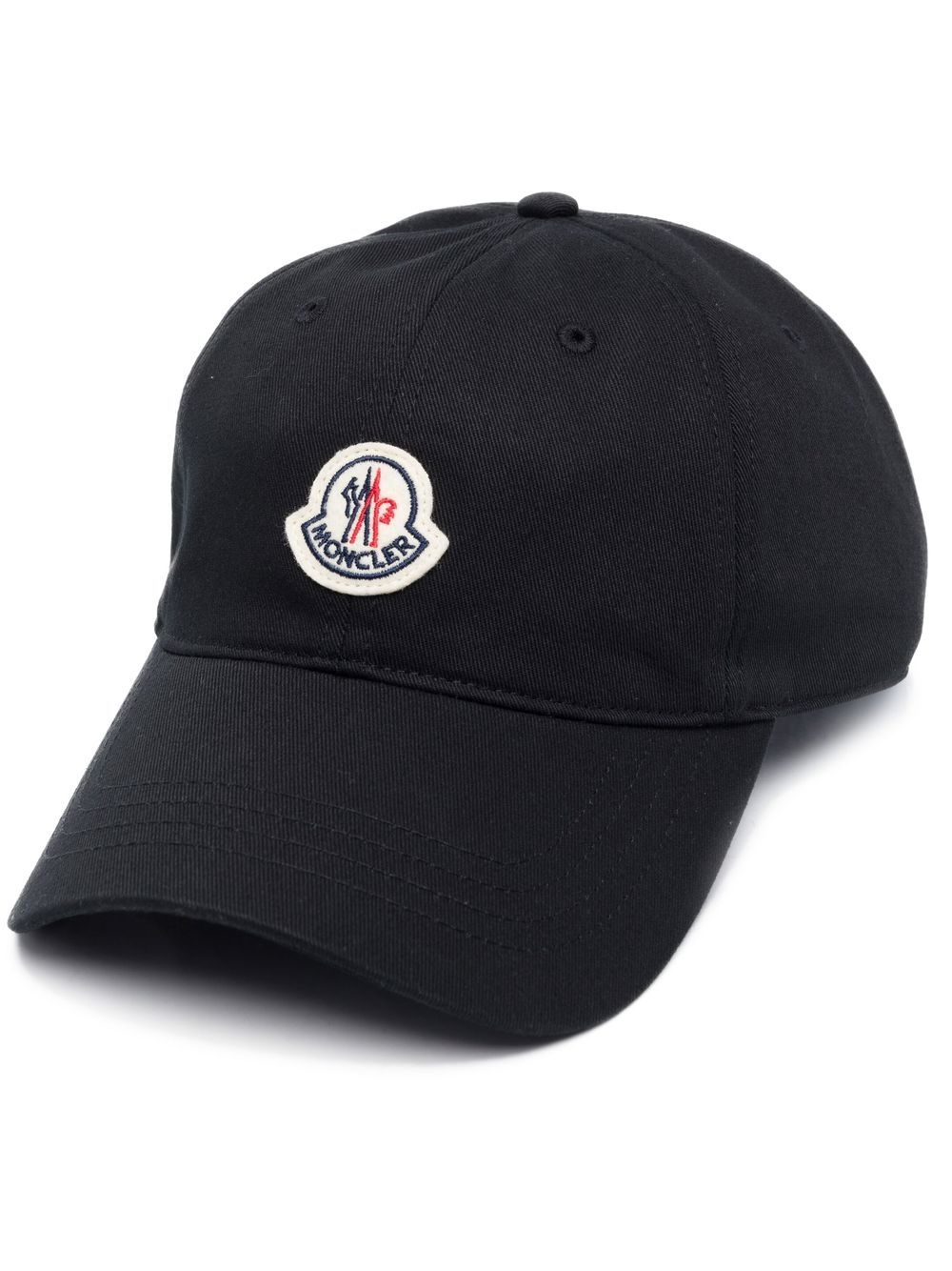 Moncler Baseballkappe mit Logo-Patch - Schwarz von Moncler