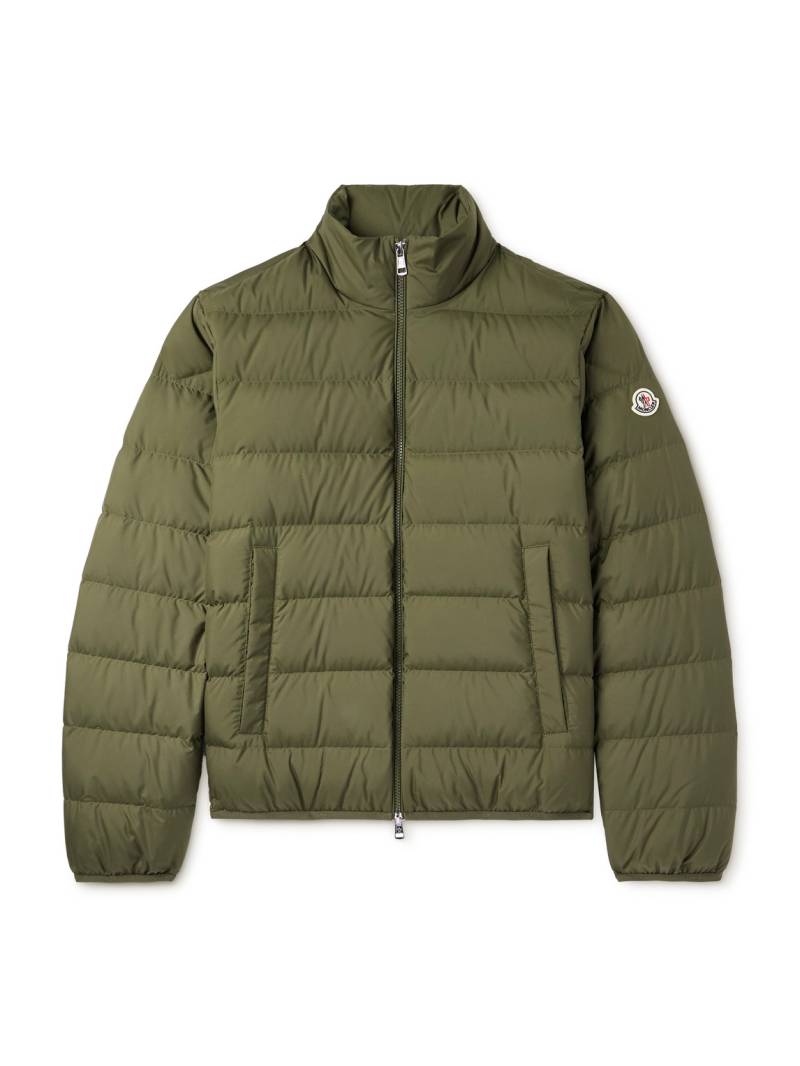 Moncler - Baudinet Logo-Appliquéd Quilted Shell Down Jacket - Men - Green - 3 von Moncler
