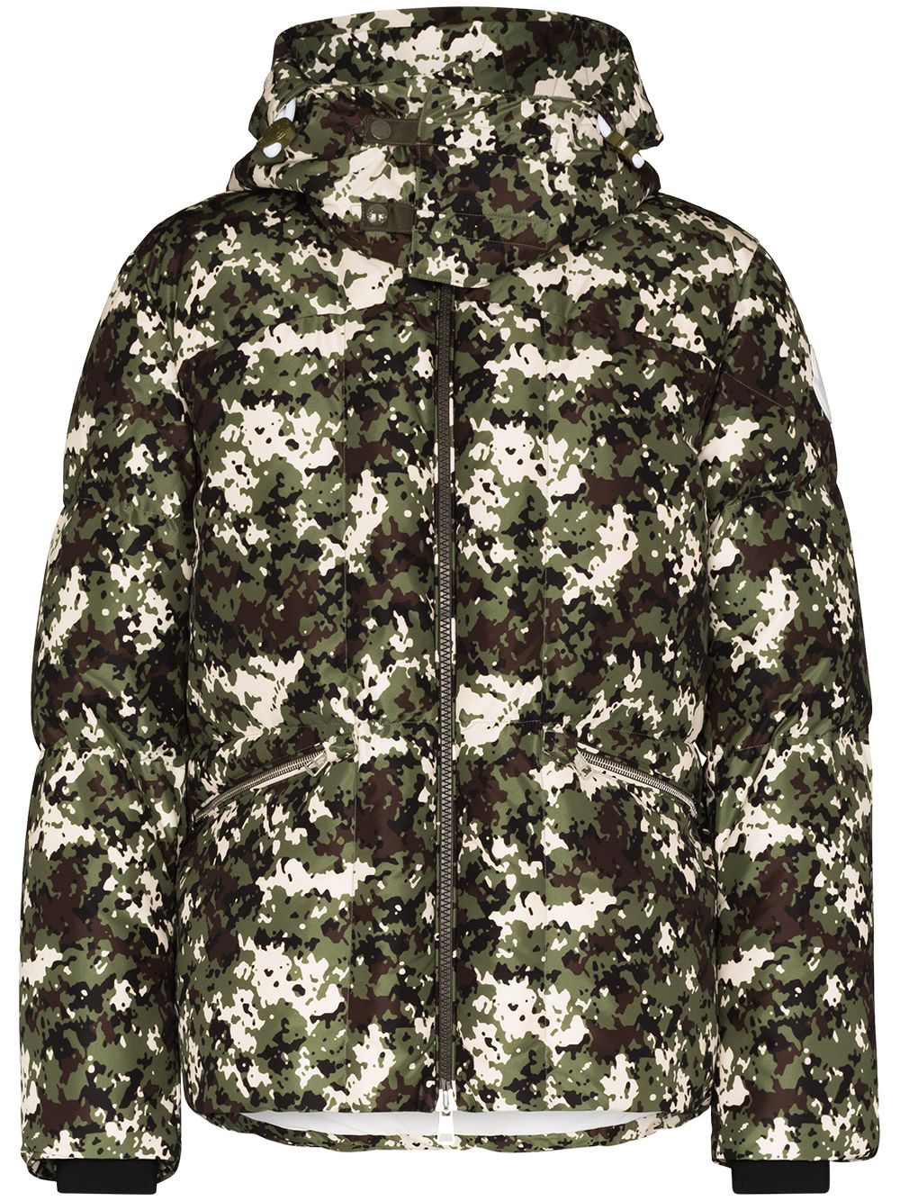 Moncler Daunenjacke mit Camouflage-Print - Weiß von Moncler