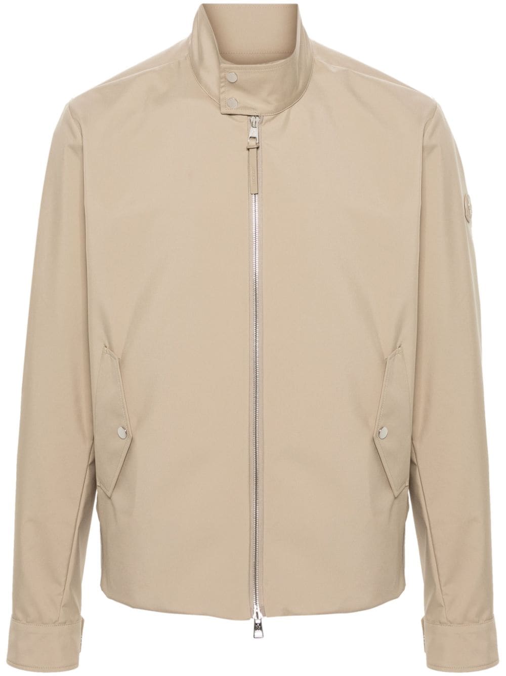 Moncler Chaberton Jacke mit Logo-Applikation - Nude von Moncler