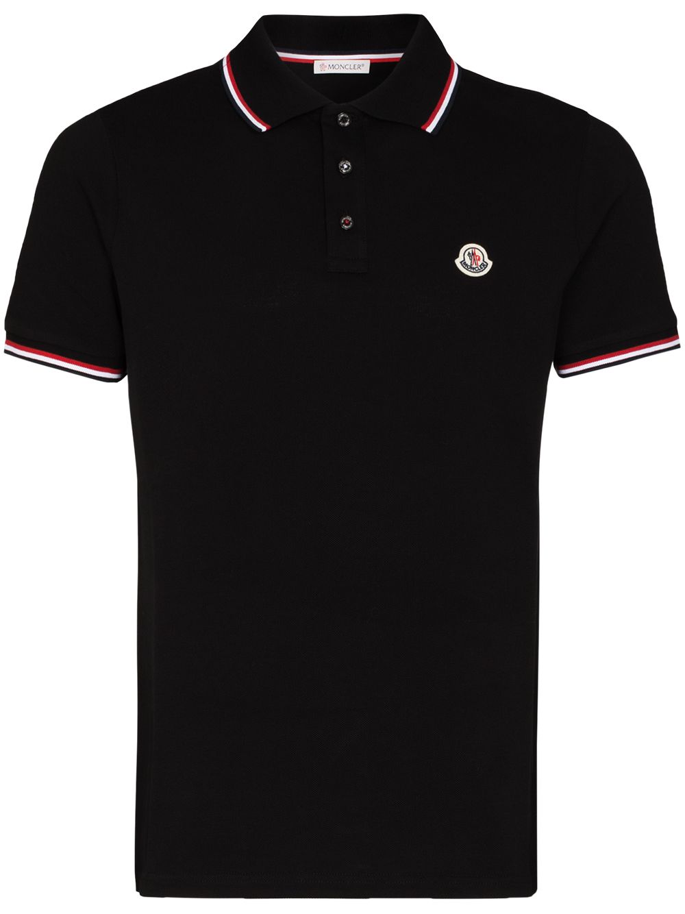 Moncler Poloshirt mit Logo - Schwarz von Moncler