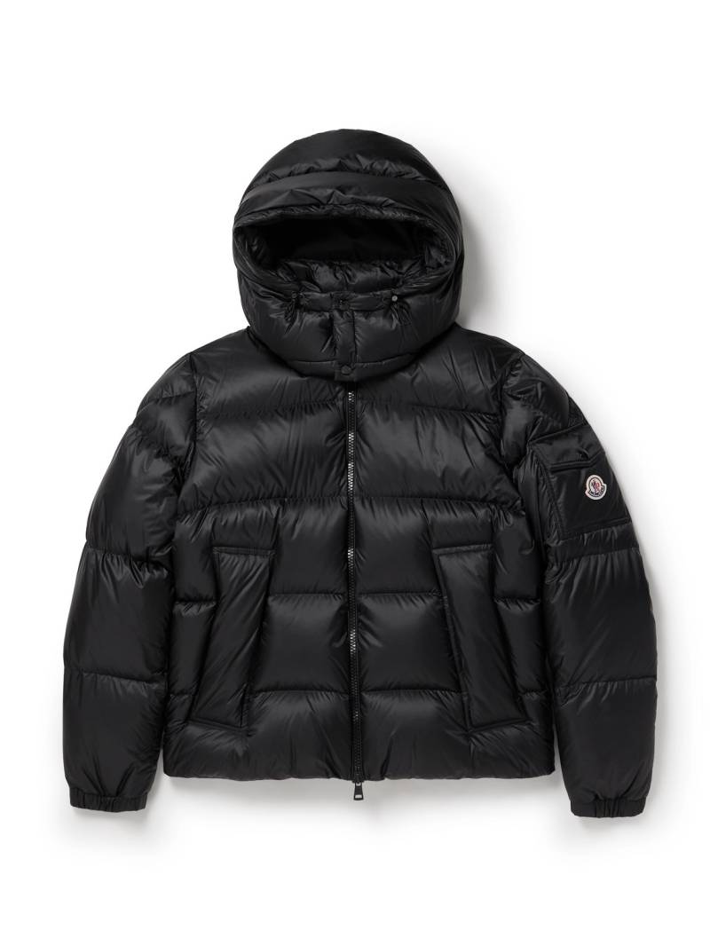Moncler - Couyere Logo-Appliquéd Quilted Micro-Ripstop Hooded Down Jacket - Men - Black - 4 von Moncler